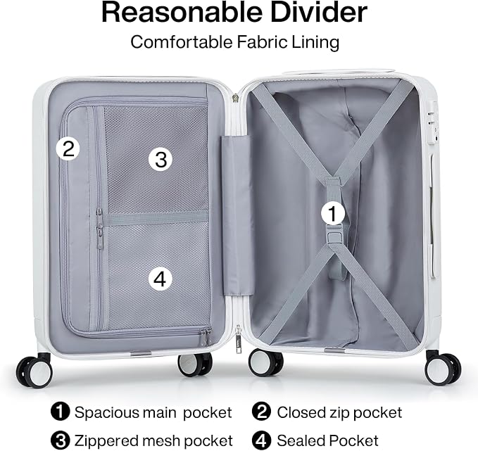 Hanke 24 Inch Checked Luggage - Image 5