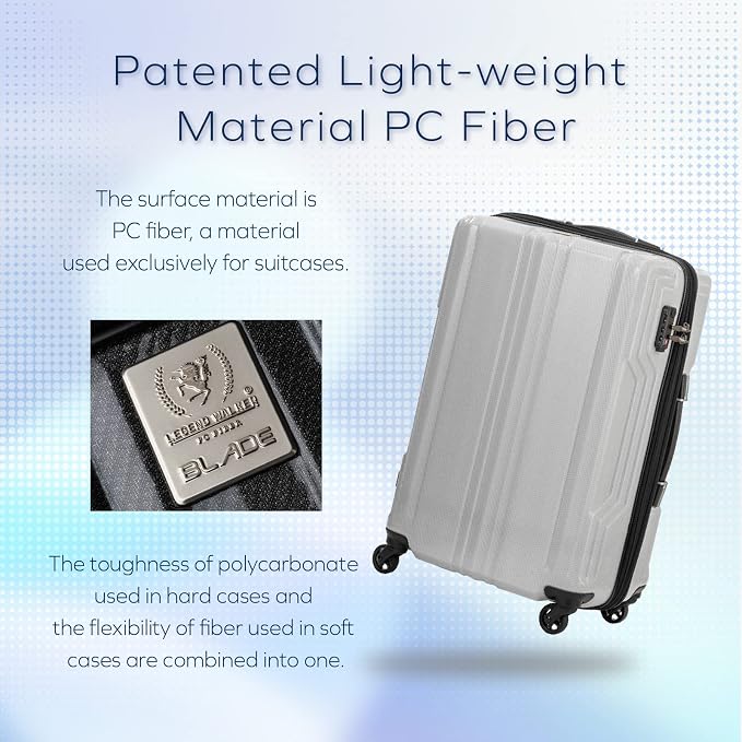 LEGEND WALKER BLADE-Ultralight PC Fiber Luggage 26-inch, 5604-59-WHCB - Image 3