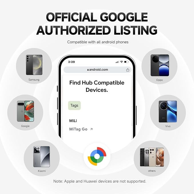 MiLi MiTag Bluetooth Tracker for Android, Google Certified Key Finder/Luggage - Image 2
