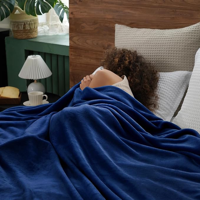 PHF Ultra Soft Fleece Blanket King Size, No Shed No Pilling Luxury Plush Cozy - Image 2