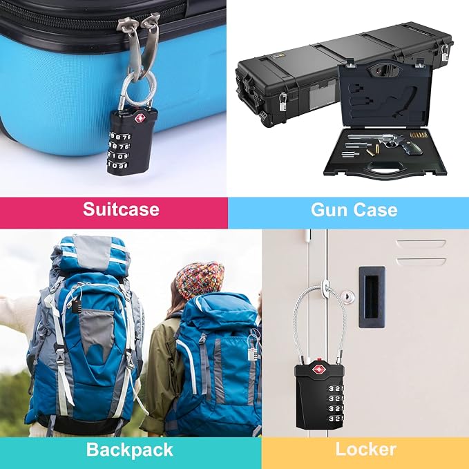 ZHEGE Travel Locks, TSA Approved Locks - Image 6