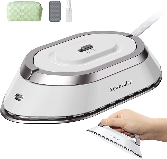 Newbealer Travel Iron with Global Voltage, 100-240V Mini Dry Iron by Newbealer