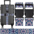 2 Pack Luggage Straps for Suitcases Adjustable Luggage Belt TSA Approved by Unknown