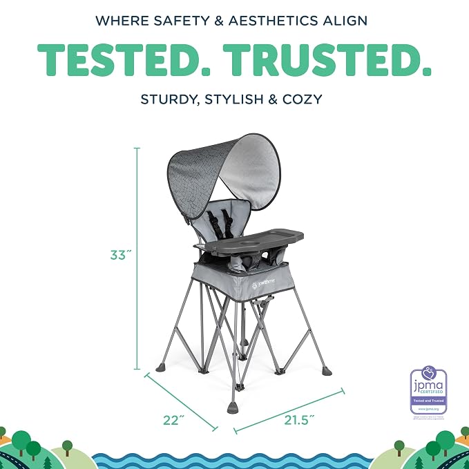Baby Delight Go with Me Uplift Deluxe Portable High Chair | Travel High Chair | - Image 4
