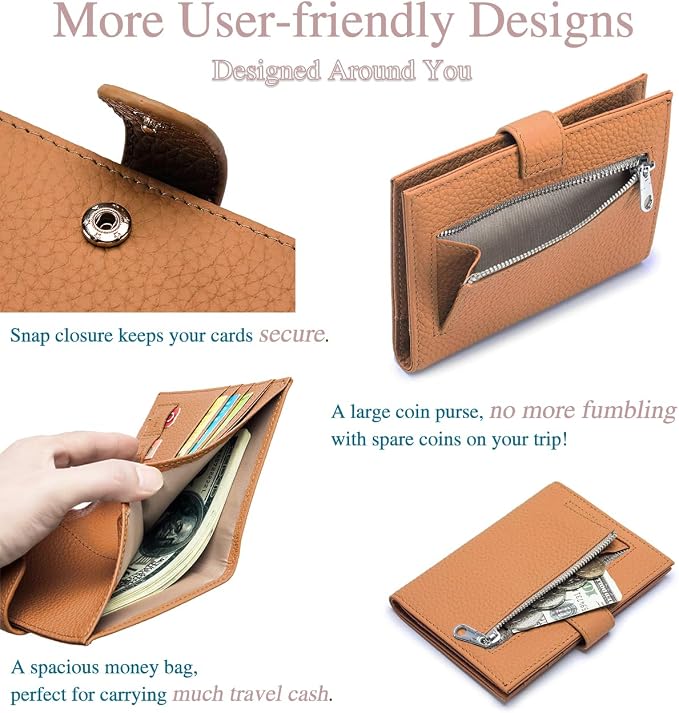 Leather RFID Passport Holder for Travel – Slim Passport Wallet for Women & Men - Image 6