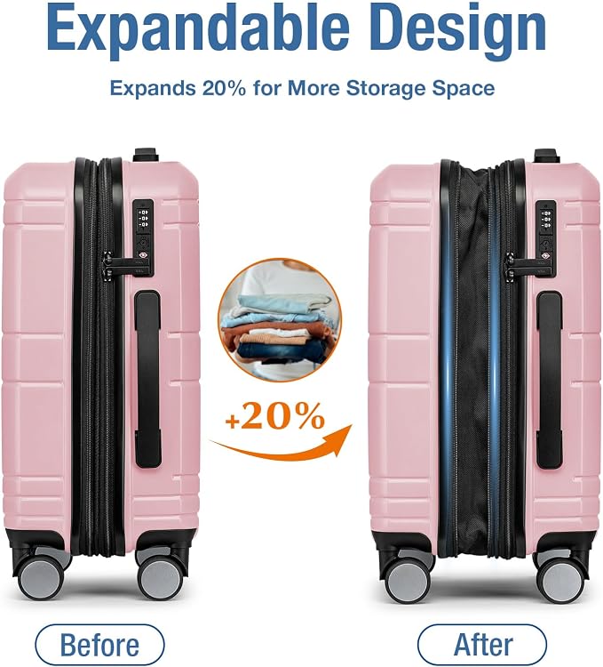 KYME Carry On Luggage 22x14x9 Airline Approved - Image 2