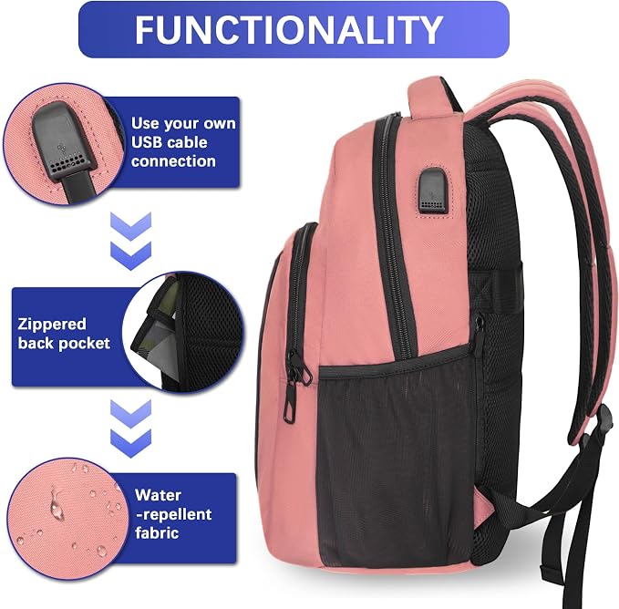 LARIPOP Travel Laptop Backpack, 15.6 Inch Business Laptop backpack - Image 3