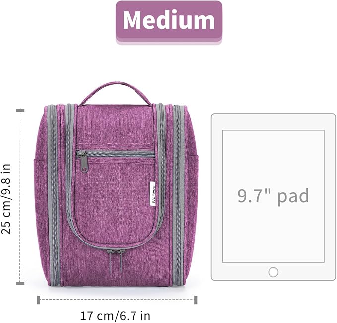 Narwey Small Hanging Toiletry Bag Women Travel Makeup Bag Organizer Toiletries - Image 8