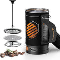 Electric French Press Coffee Maker, 120V Boil Water & Press Coffee 2-in-1 by STOKEVOLTAICS