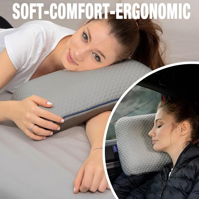 Travel & Camping Comfortable Memory Foam Pillow – Easy to Carry Portable Bag – - Image 8