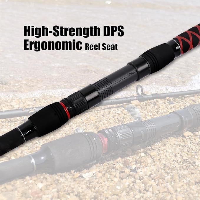 Fiblink Surf Spinning Fishing Rod 2-Piece/3-Piece Carbon Fiber Travel Fishing - Image 4