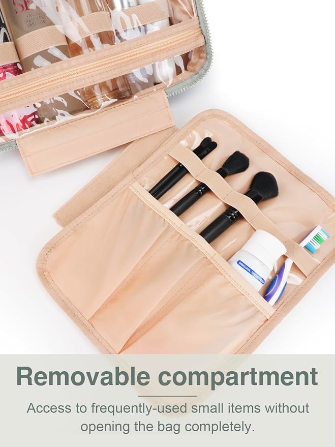 Women's Hanging Toiletry Bag, Waterproof Travel Cosmetic Organizer - Image 4
