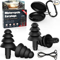 Motorcycle Ear Plugs, 2 Pairs Reusable Silicone, 26dB Wind Noise Reduction & by VIGOROAD