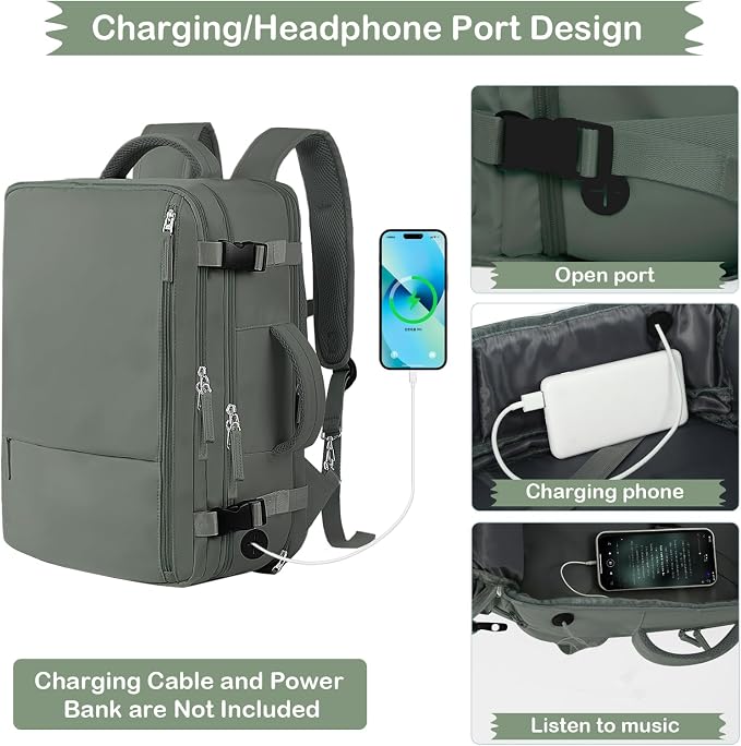 Hanples Extra Large Travel Backpack - Image 8
