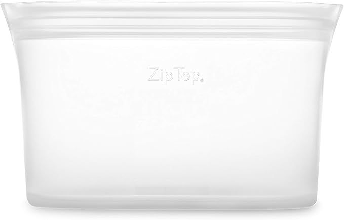 Zip Top Reusable Food Storage Bags | Large Dish | Silicone Meal Prep Container - Image 2