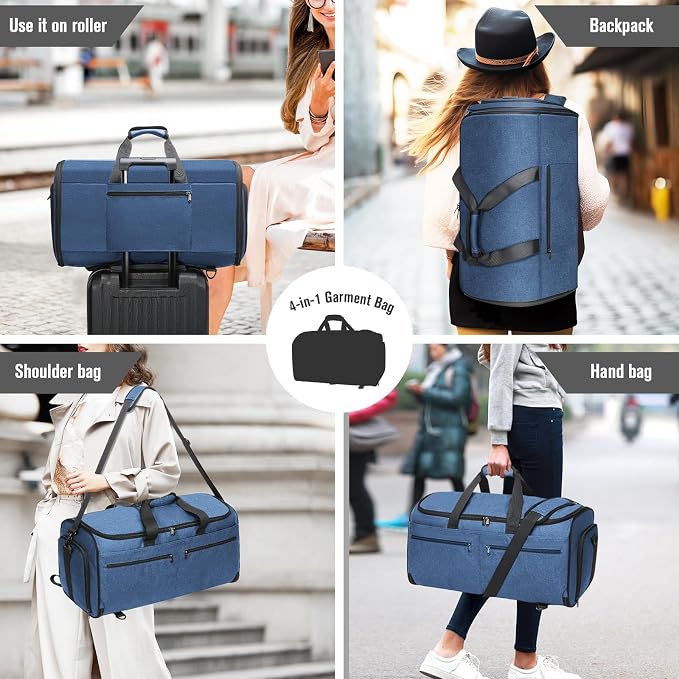 Bukere Garment Duffle Bags for Travel, Convertible Carry on Bag - Image 7