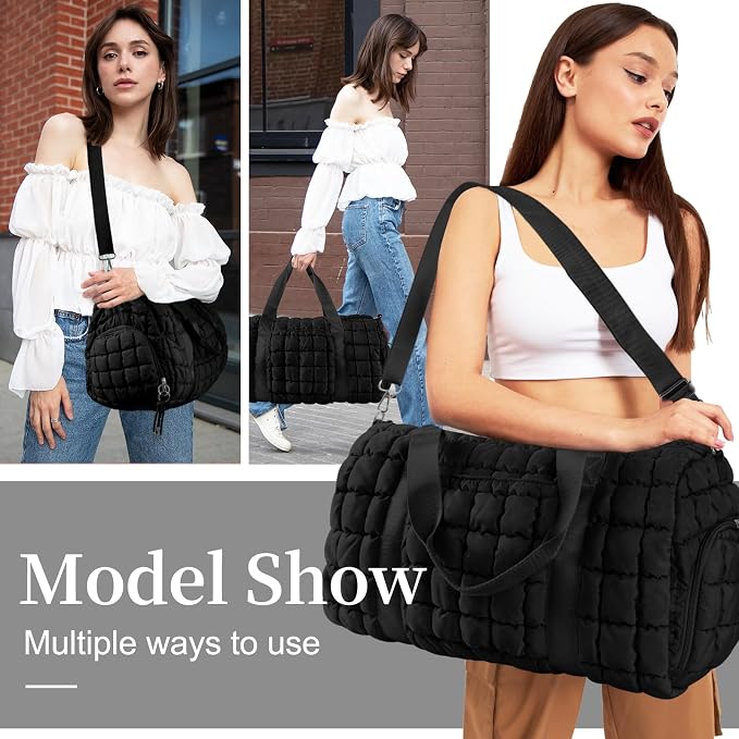 Quilted Travel Duffle Bag Gym Bag - Image 4