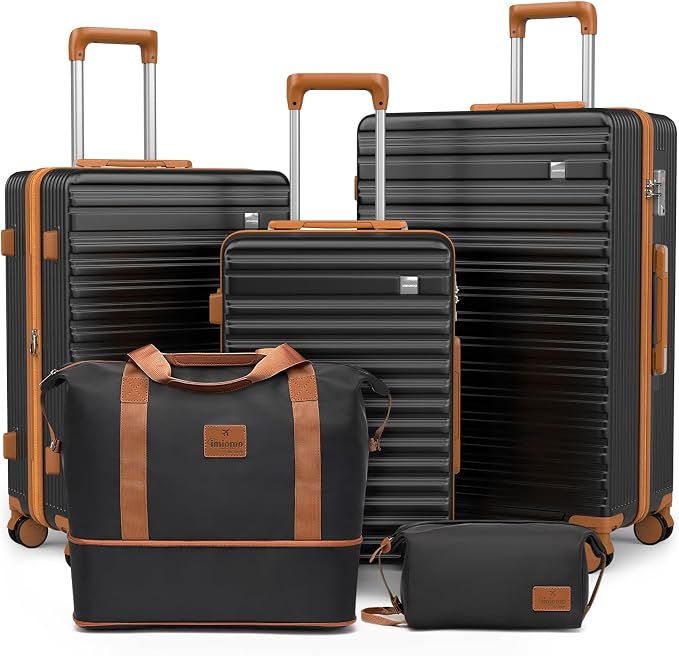 imiomo Luggage Sets 3 Piece, Expandable Hardside Suitcase Set by IMIOMO
