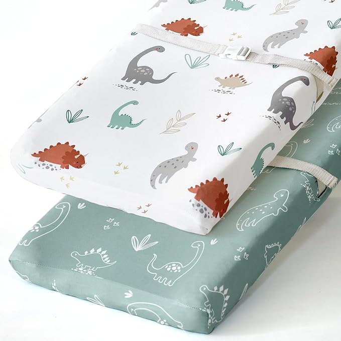 BROLEX Changing Pad Covers for Baby: Boy Girls Ultra Stretchy Soft 2 Pack by BROLEX