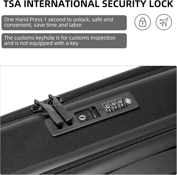 Premium Carry On Luggage, 29 Inch Top Opening Aluminum Frame Airline Approved - Image 8