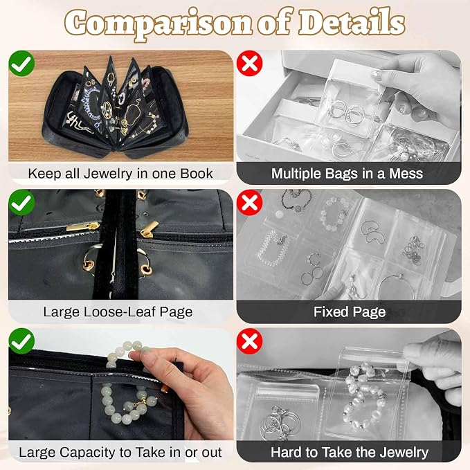Travel Jewelry Organizer Case, Jewelry Storage Bag - Image 5