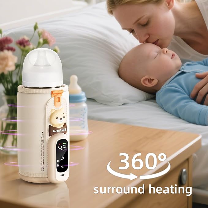 Portable Bottle Warmer for Breastmilk & Formula, Baby Rapid Milk Warmer - Image 10