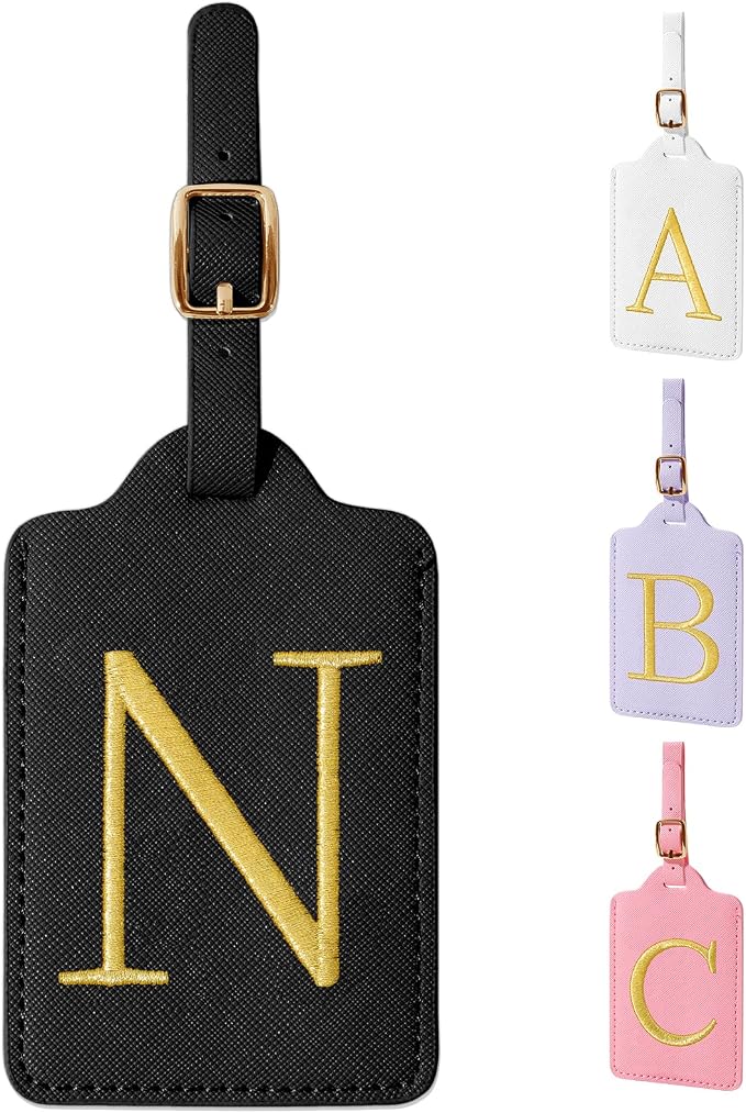 Personalized Initial Luggage Tags by izuzta