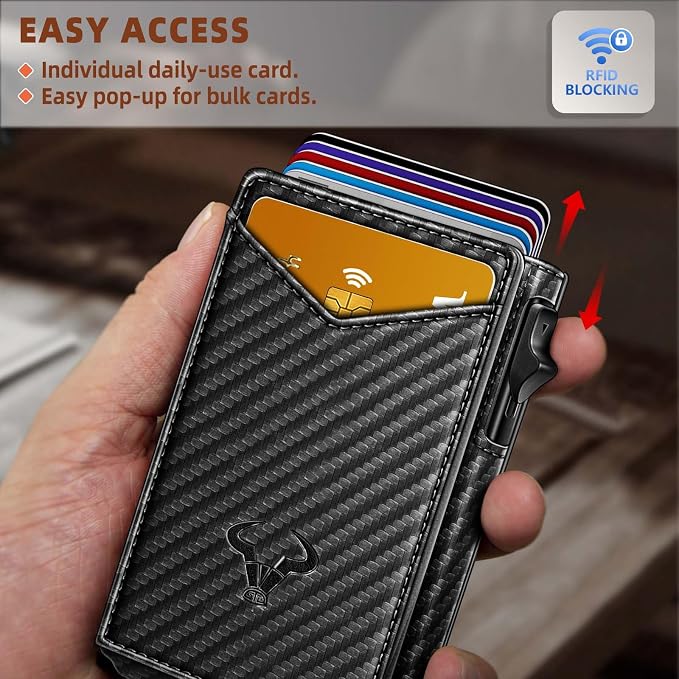 BULLIANT Men Wallet, Money Clip Wallet Slim - Image 4