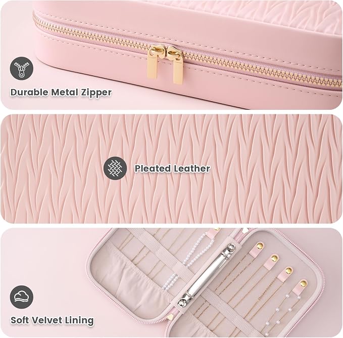 Lolalet Travel Jewelry Organizer, Jewelry Storage Case - Image 4