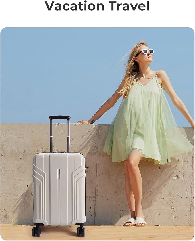 BAGSMART Expandable Carry On Luggage 22x14x9 Airline Approved, 1OO% PC - Image 2