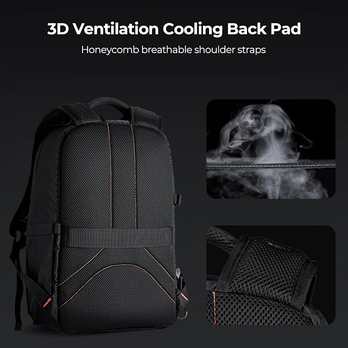 K&F Concept Camera Backpack for Photographers Large Waterproof Photography - Image 5