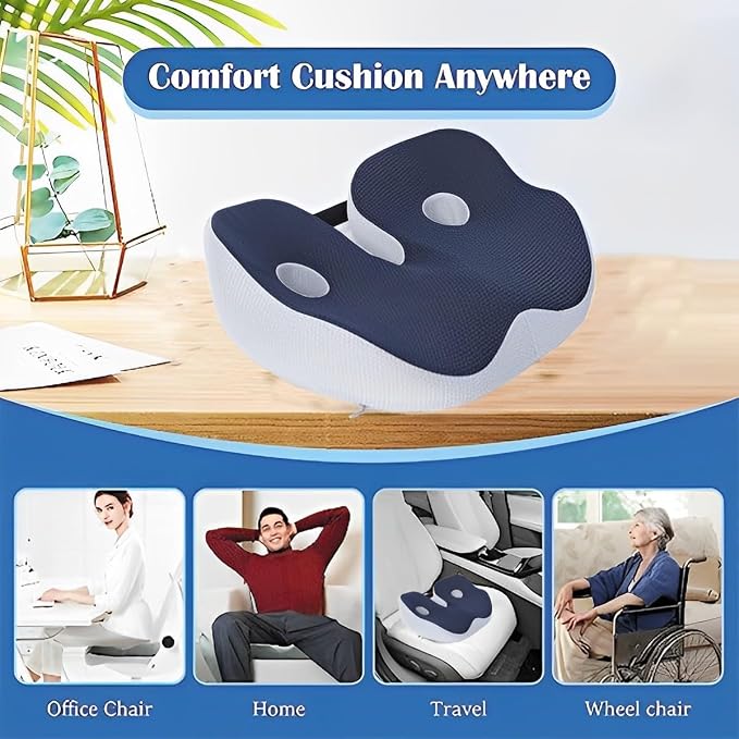 Seat Cushion, Seat Cushion for Sit Bone and Back Pain Relief, Posture Support - Image 6
