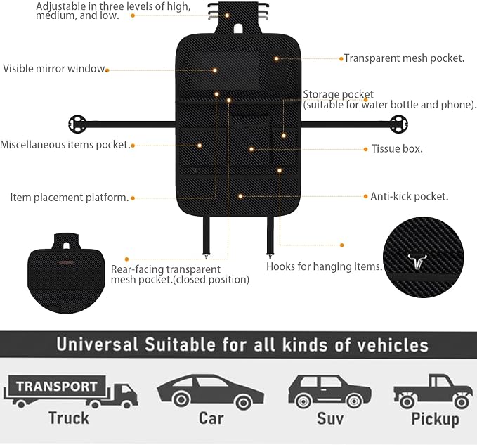 Car Seat Organizers, Storage Pouches, and Tray Holders - Image 8
