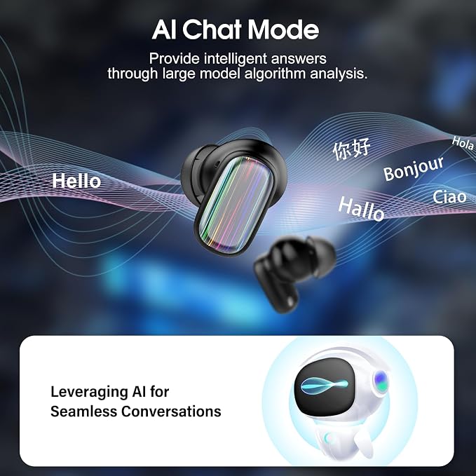 AI Language Translator Earbuds Real Time, 164 Language/6 Translation Modes - Image 4