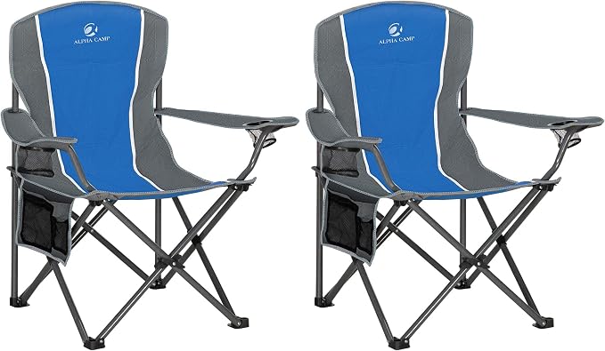 ALPHA CAMP Oversized Camping Folding Chair by ALPHACAMP