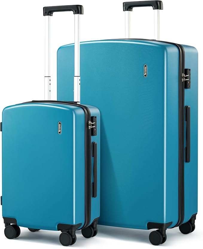 Hanke Hard Shell Luggage Sets 2 Pieces, Carry On and Checked Luggage Sets by Hanke