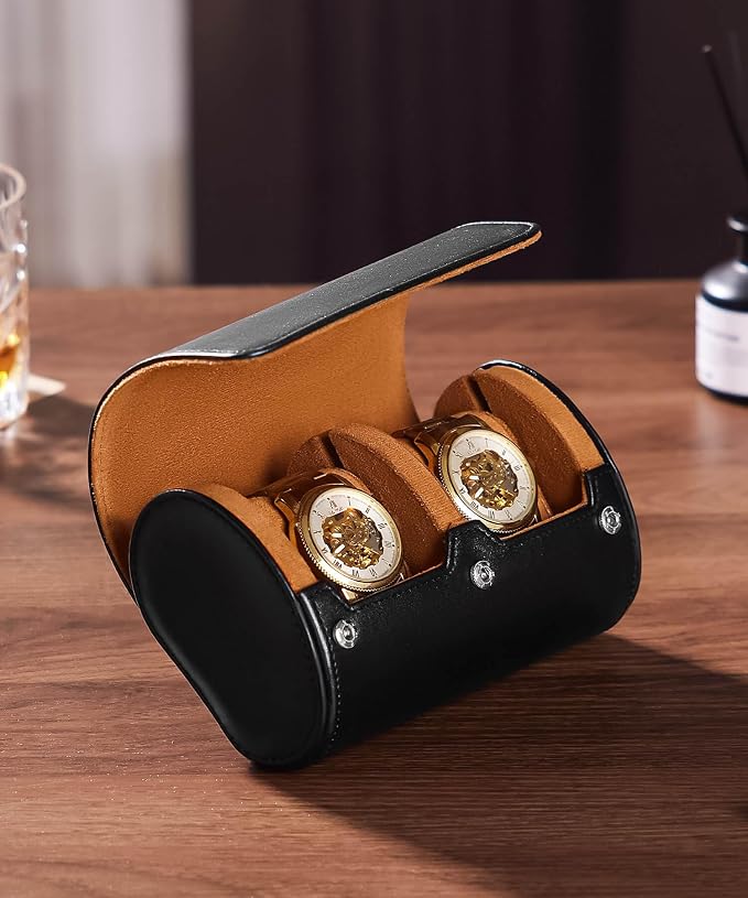 Homde Travel Watch Box Leather: Traveling Case - Image 8