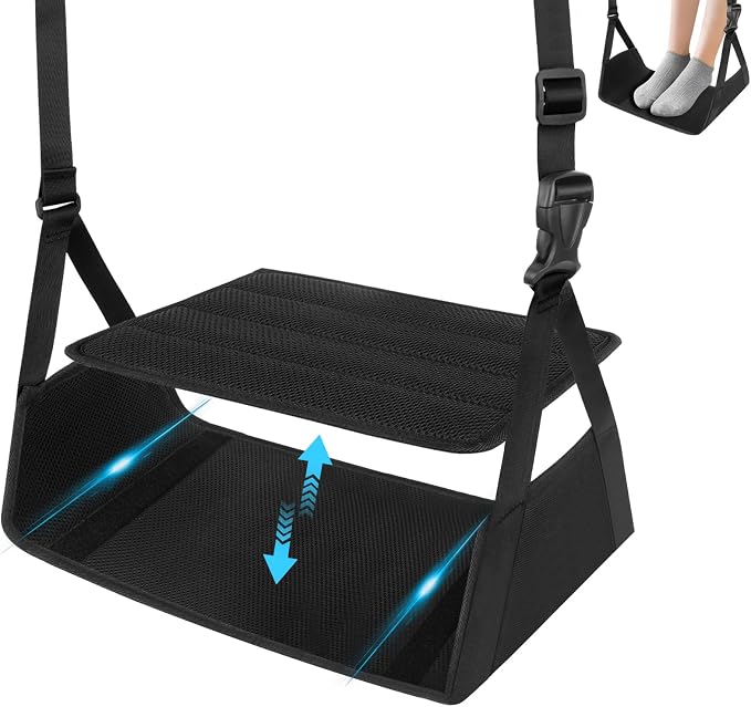 Airplane Foot Hammock for Plane Travel Essentials, Airplane Foot Rest by Unknown