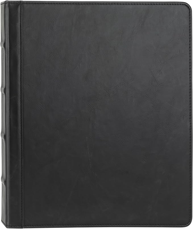 Samsill Vintage Leather Binder, 1 Inch Round Ring, Letter Size 8.5x11 Documents - Image 4