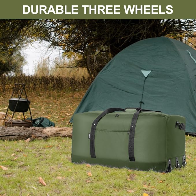 Finnhomy 120L Foldable Rolling Duffel Bag - Image 7