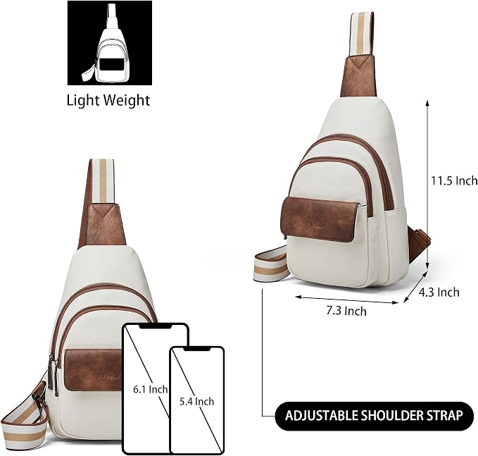 Sling Bag Crossbody Bags for Women Small Cross Body Bag Fanny Packs Chest Sling - Image 4
