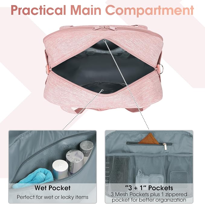 Narwey 18" Carry on Bag with Laptop Compartment 14 Inch Travel Duffel Bag - Image 5