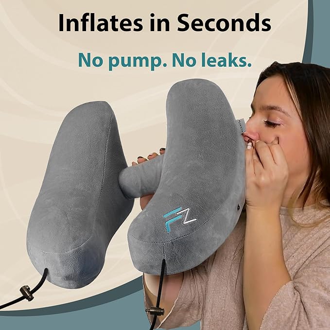 Air Inflatable Neck Pillow for Traveling on Plane - Image 2