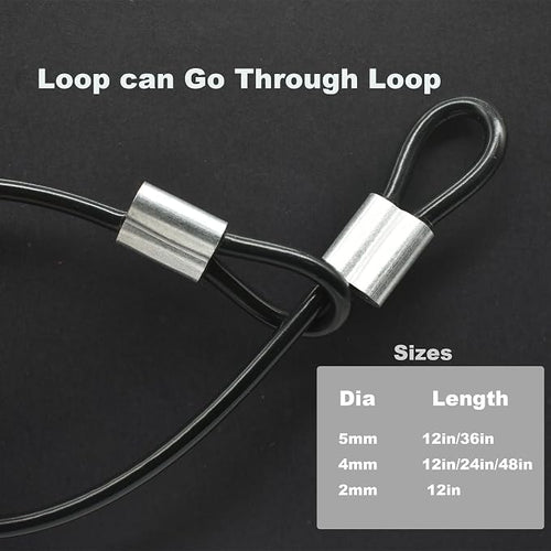 10 Pcs 5mm Wire 12 inch Vinyl Coated Stainless Steel Cable - Image 2