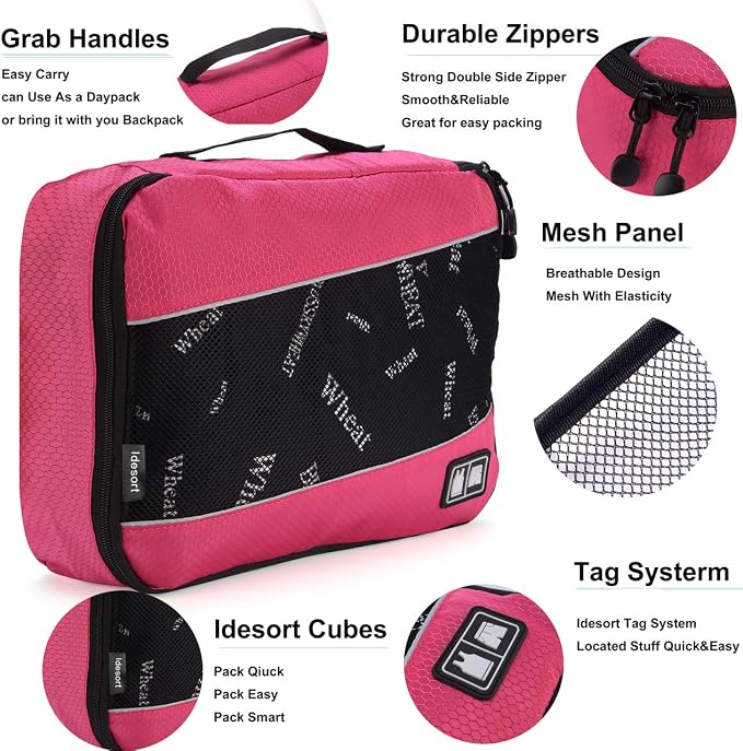Packing Cubes Luggage Bags Organizer Durable Travel Accessories - Image 3