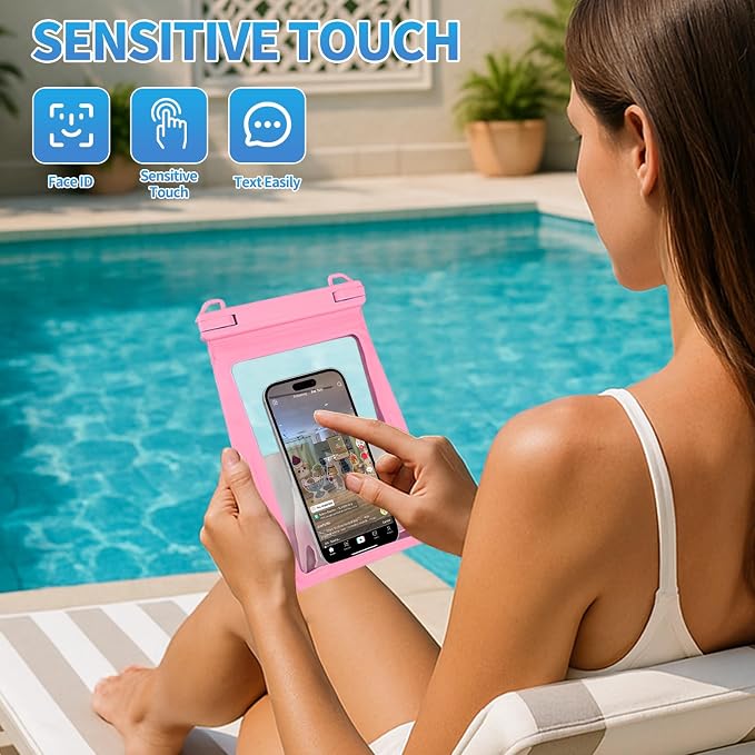 Large Waterproof Phone Pouch, Cell Phone Dry Bag - Image 4