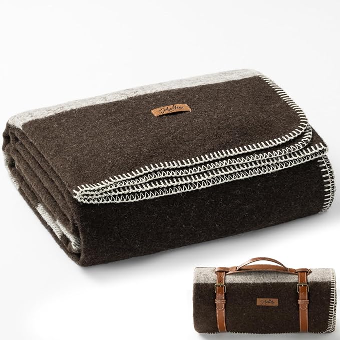 100% Wool Blanket, Military Wool Blanket, Sporting Events, Survival Kits by EmbraceCozyWarmthandUltimateComfort