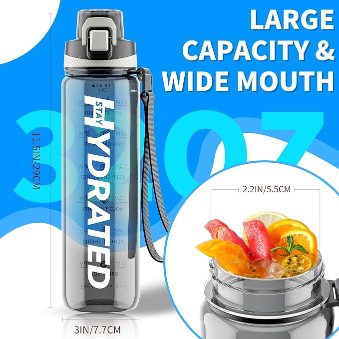 Water Bottle, 32 oz Motivational Water Bottles - Image 6