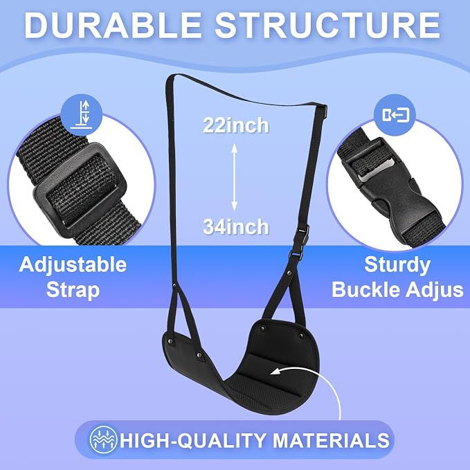 Airplane Travel Foot Hammock, Perfect Airplane Footrest to Relax Feet, - Image 4