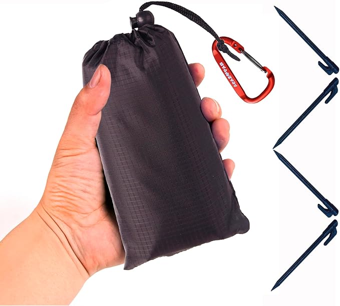 Waterproof Camping Tarp, Ultralight Tent Footprint Backpacking Tarp by Acazmpar